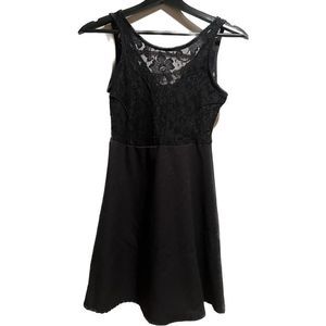😊 5 FOR 15 😊 Black Lace Top Skater Dress